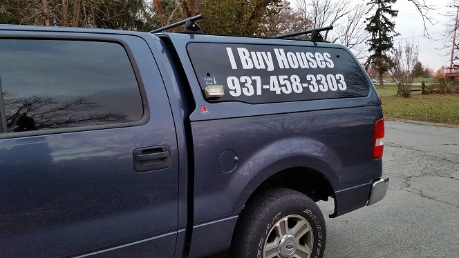 We Buy Dayton Houses Vehicle Lettering
